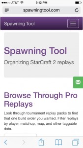 spawning tool on iphone